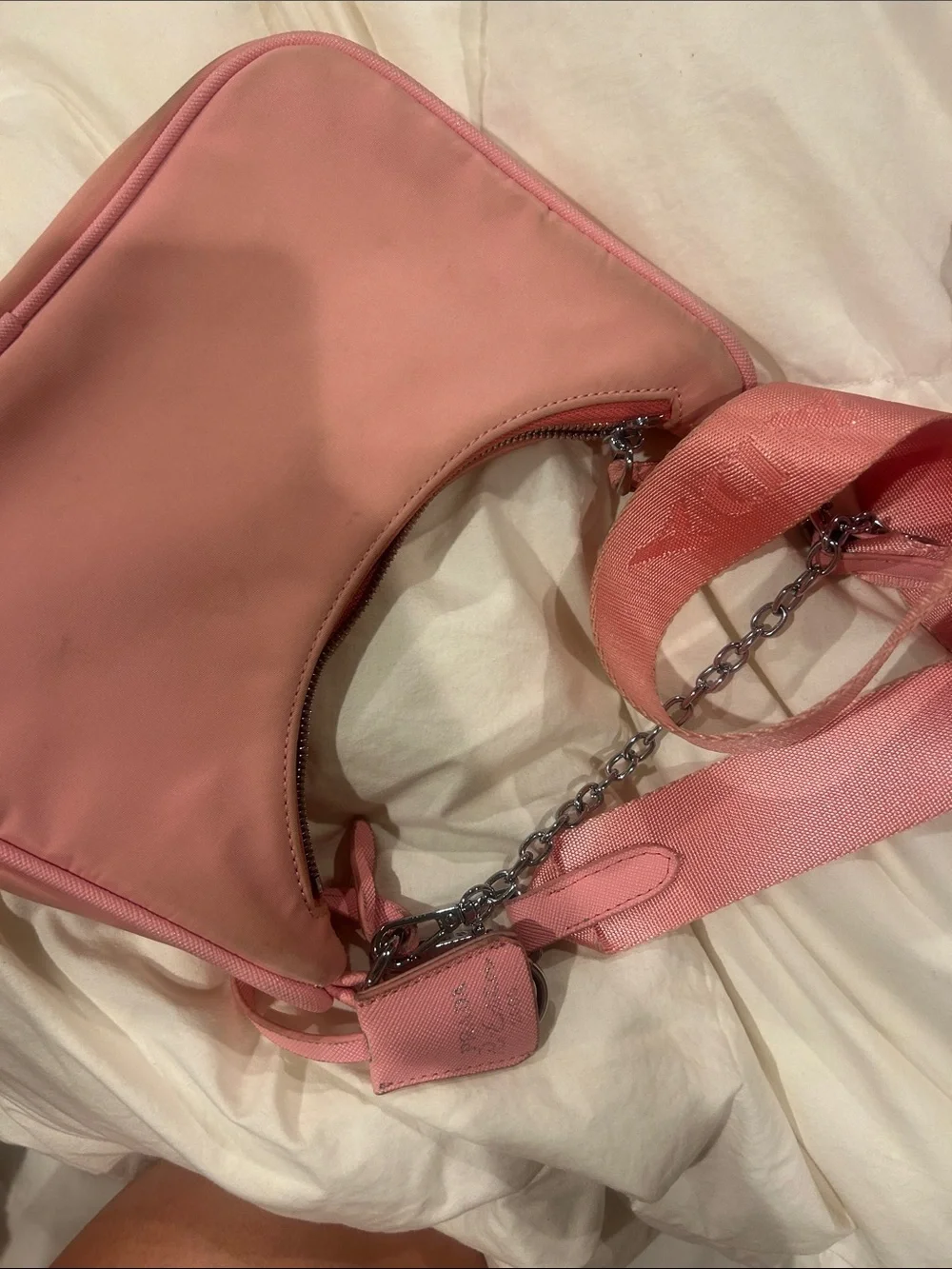 Prada Pink Nylon Re-Edition 2005 Shoulder Bag